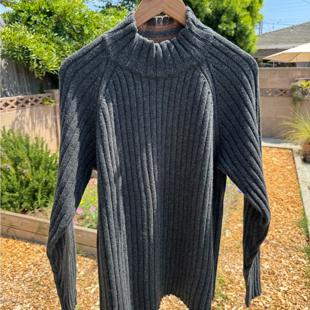 Quicksilver “Silver Edition” SAMPLE - Ribbed Men's Wool mock neck Sweater